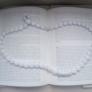 Chic White Beaded Necklace